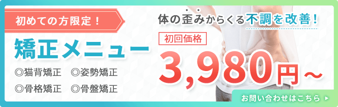 矯正メニュー3,980円から